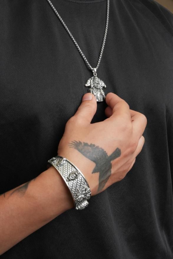 Hanuman Kada with Hanumna Pendant with Chain